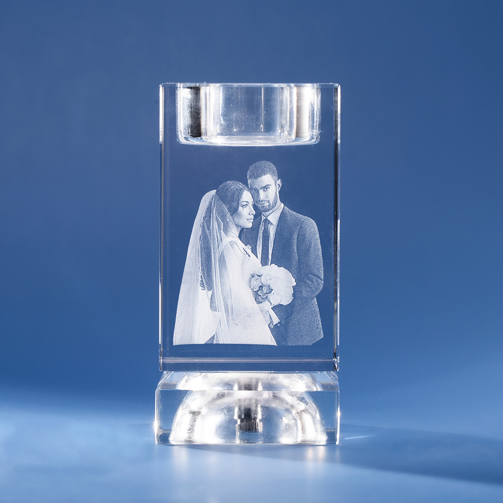 3D Engraved Photo Candle Wedding Keepsake Memorial Candle Holder 3D Engraved Photo Candle Wedding Keepsake Memorial Candle Holder