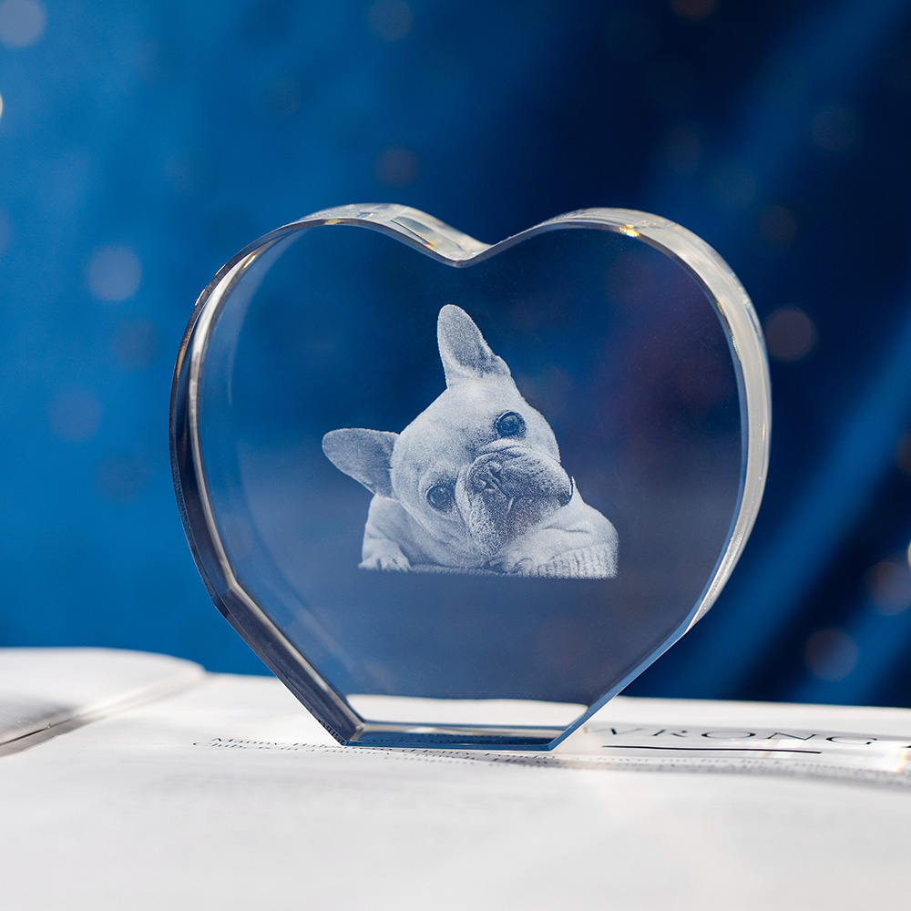 3D Photo Crystal Heart-shaped Romantic Gift 3D Photo Crystal Heart-shaped Romantic Gift
