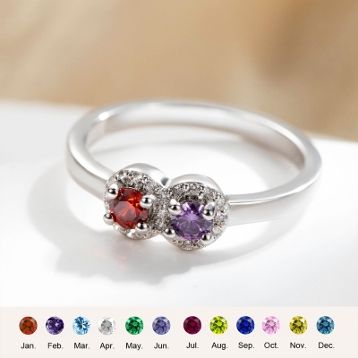 Custom 1-5 Birthstones Mother Ring, Family Birthstone Jewelry, Elegant Birthstone Ring, Personalized Jewelry, Birthday/Mother's Day Gift for Mom