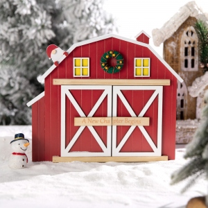 Custom Christmas Barn Photo Frame