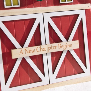 Custom Christmas Barn Photo Frame