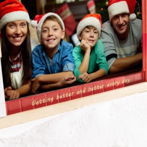 Custom Christmas Barn Photo Frame