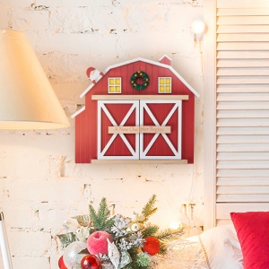 Custom Christmas Barn Photo Frame