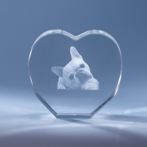 3D Photo Crystal Heart-shaped Romantic Gift