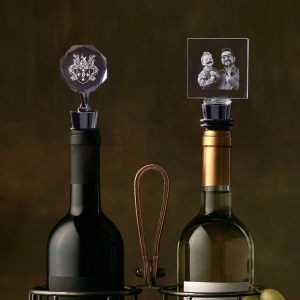 2D Photo Crystal Personalized Wine Stopper