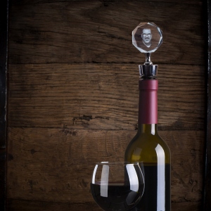 2D Photo Crystal Personalized Wine Stopper