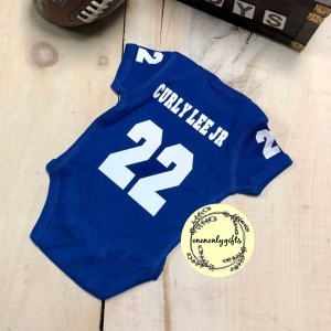 Custom Baby Football Jersey Bodysuit