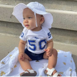 Custom Baby Football Jersey Bodysuit