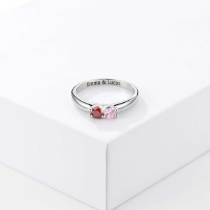 Personalized Birthstone Ring, Mothers Ring