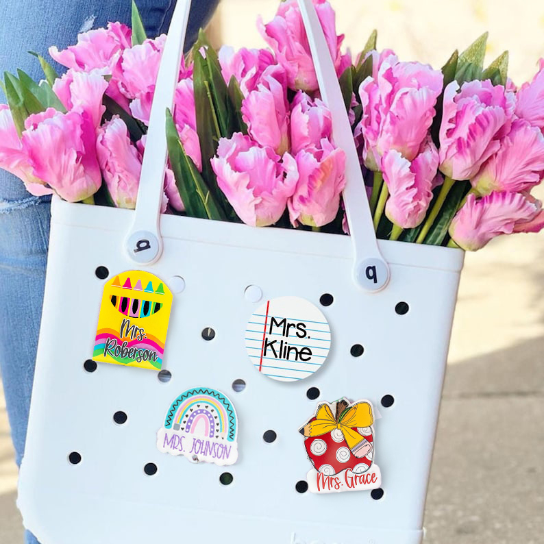 ❤️20% off ❤️Personalized Ruled Paper Bag Charm | Teacher Bag Charm | Writer Bag Charm |  School Admin Bogg Charm | Principal Gift | Teacher Bogg Bit