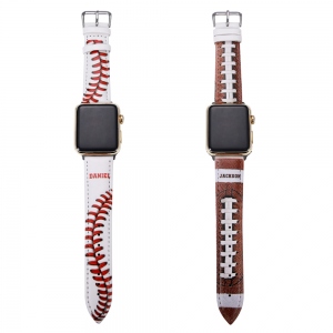 Personalized Baseball/Football Watch Band for Apple Watch