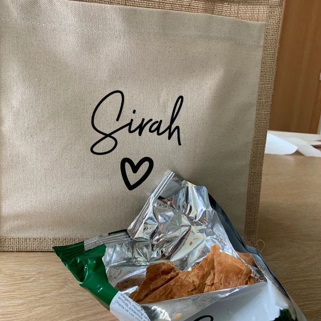 Personalised Jute Lunch Bag,  Mother's Day Gifts, Gift For Her