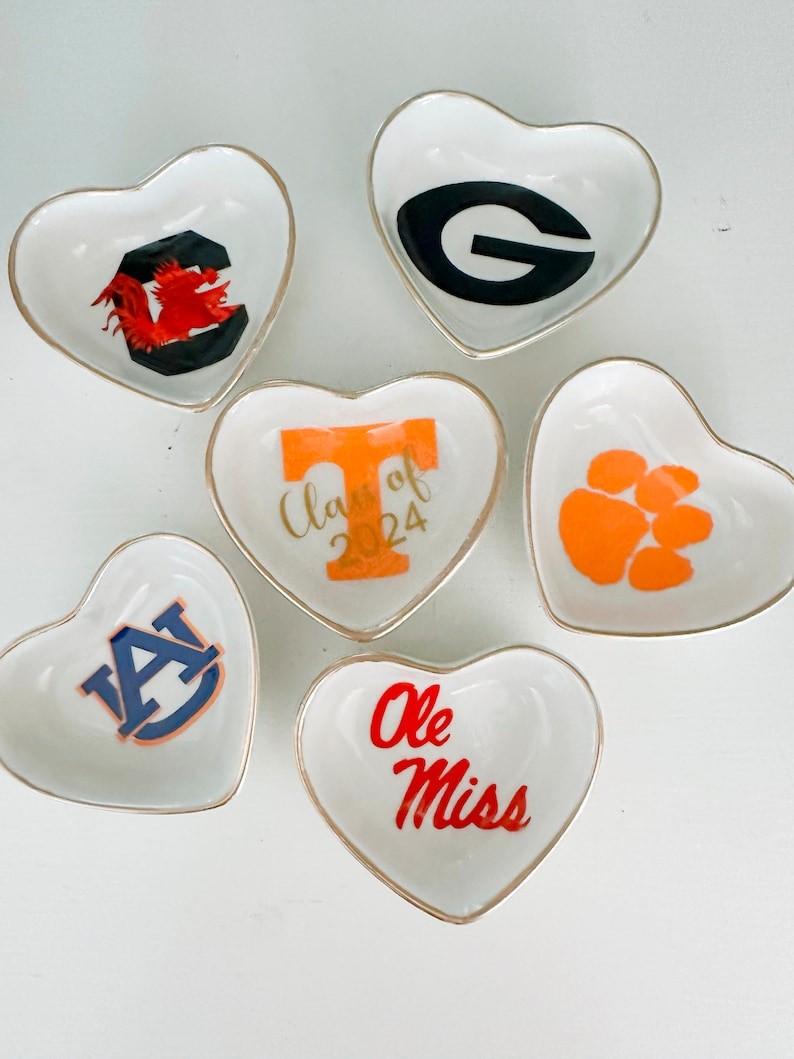 Uni Schmuck Ringschale Wohnheim Dekor Abschluss Uni Schmuck personalisiert handgemacht College Merch personalisiertes Absolventen Geschenk