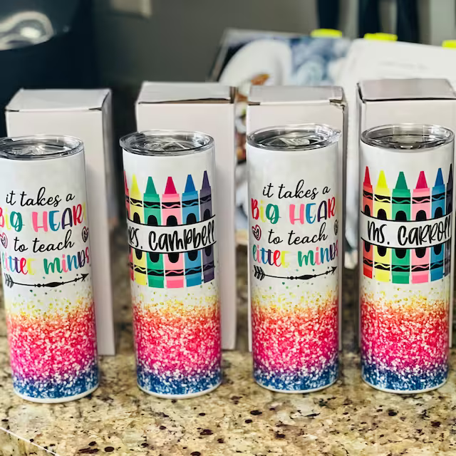 Teacher tumbler, teacher gift, teacher skinny tumbler
