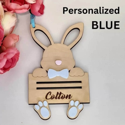 Easter Basket Tags, Personalized Easter Basket Tags, Easter Money Holder, Bunny Ear Tags, Easter Gifts, Adult Easter Basket