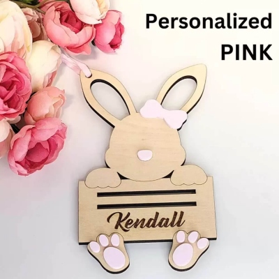 Easter Basket Tags, Personalized Easter Basket Tags, Easter Money Holder, Bunny Ear Tags, Easter Gifts, Adult Easter Basket