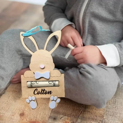 Easter Basket Tags, Personalized Easter Basket Tags, Easter Money Holder, Bunny Ear Tags, Easter Gifts, Adult Easter Basket