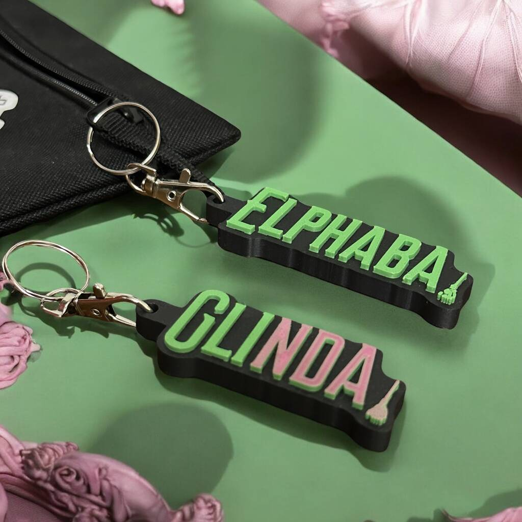 Wicked Inspired Personalized Name Keyring - Eco-Friendly Custom Keychain