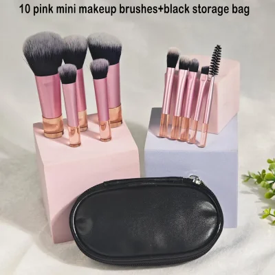 Personalized Makeup Brush Bag with Birth Flower - Travel Makeup Brushes,Portable Makeup Bag,Cosmetic Brushes Bag,Bachelorette Party,Wedding Gift,Party Favors