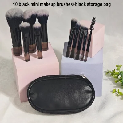 Personalized Makeup Brush Bag with Birth Flower - Travel Makeup Brushes,Portable Makeup Bag,Cosmetic Brushes Bag,Bachelorette Party,Wedding Gift,Party Favors
