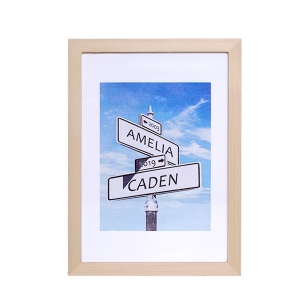 Personalized Street Sign Printed Anniversary Frame