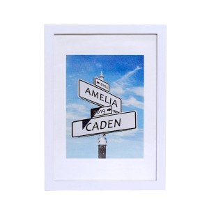 Personalized Road Sign Photo Print Frame