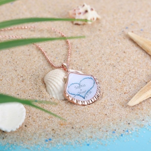 Colar Praia Personalizado em Ouro Rosa