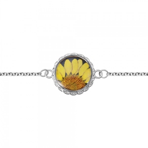 Pulseira de flores de nascimento personalizada para ela