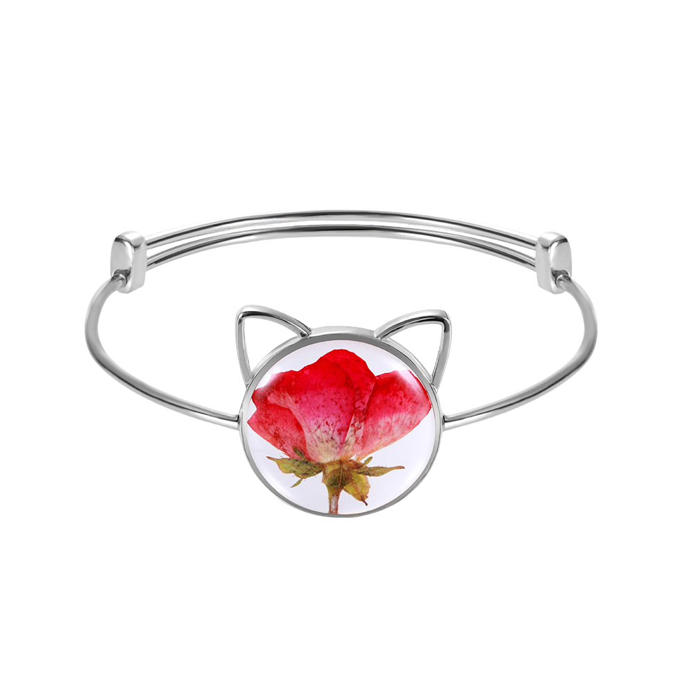 Pulseira de flores de nascimento personalizada para ela