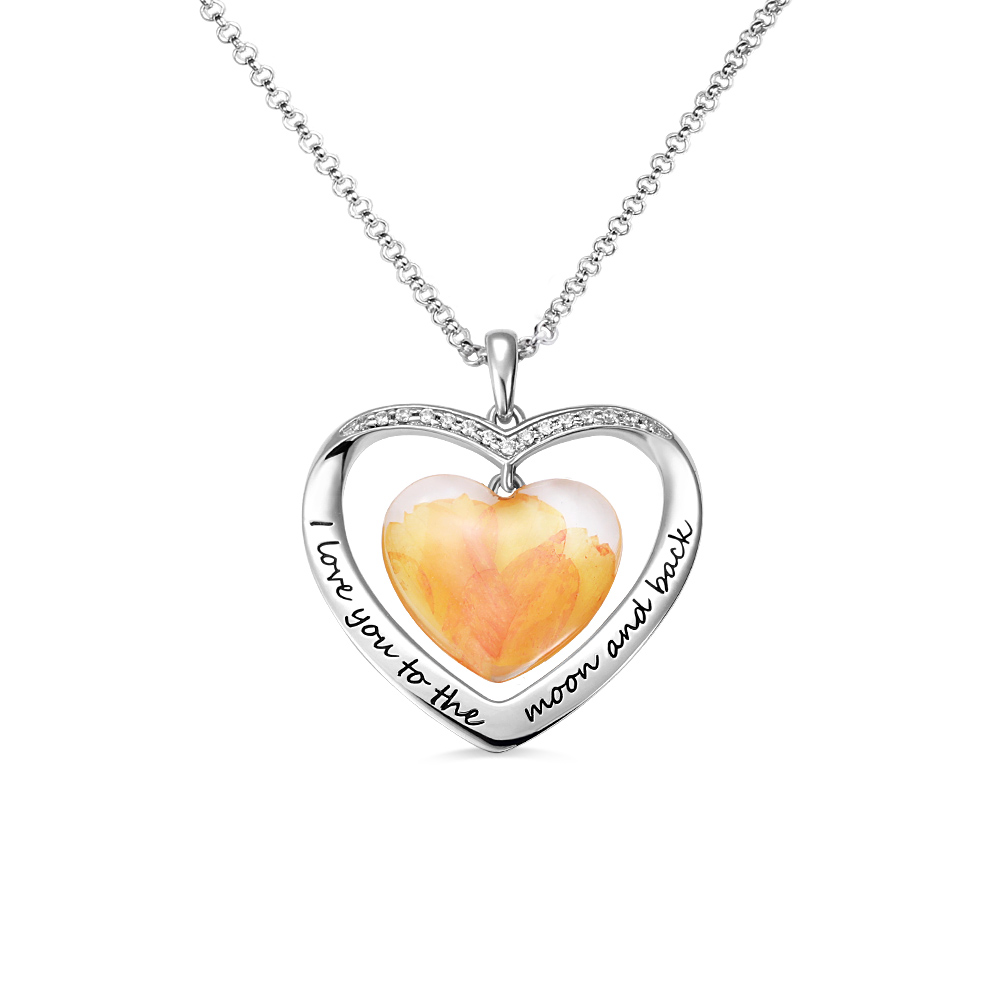 Colar personalizado de flor de nascimento para ela