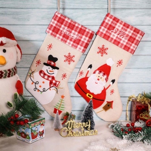 Customized Christmas Embroidered Family Stocking