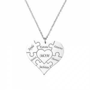 Family Puzzle Necklace