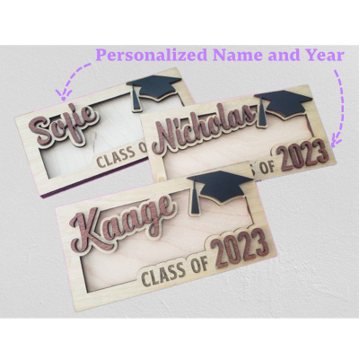 🎁BUY 2 FREE SHIPPING🎁Personalized Graduation Money Gift Holder, Graduation Cash Holder, Class of 2023 Gift Holder, Senior Money Gift, College Graduation Gift