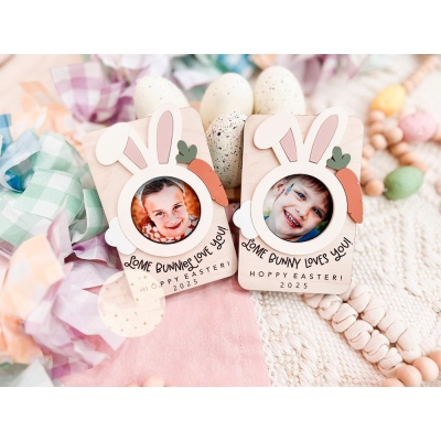 Easter Photo Fridge Magnet, Some Bunny Loves You, Kids Milestones, Easter Gifts, Easter for Kids, Easter DIY, Easter Basket Stuffers