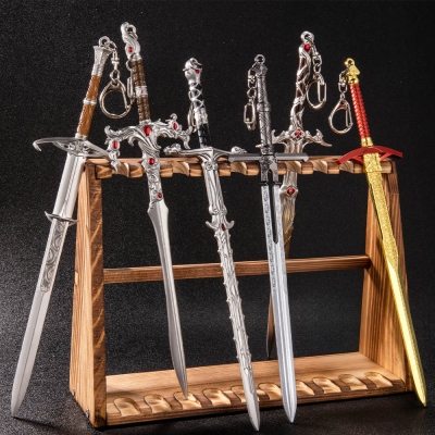 Baldur's Gate 3 DND Mini Sword Model With Stand Weapon Collection, DND Weapon Bg3 Rapier, Weapon Collection, DND Desk Decoration, DND Gifts