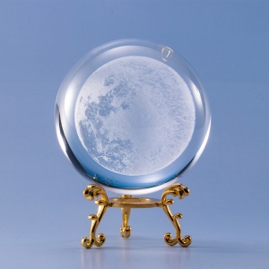 3D Moon Phases Crystal Ball