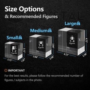 Pet Memorial Personalized 3D Photo Crystal Square Keepsake