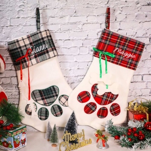 Customized Christmas Embroidered Family Stocking