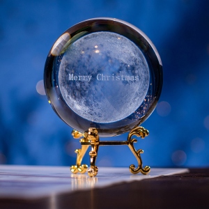 3D Moon Phases Crystal Ball