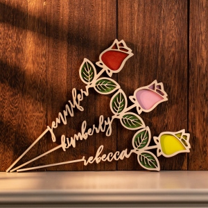 Personalized Name Rose Gift