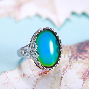 Chaing Color Mood Stone Ring