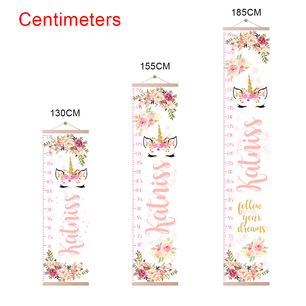 Gráfico de crescimento personalizado do unicórnio com nome