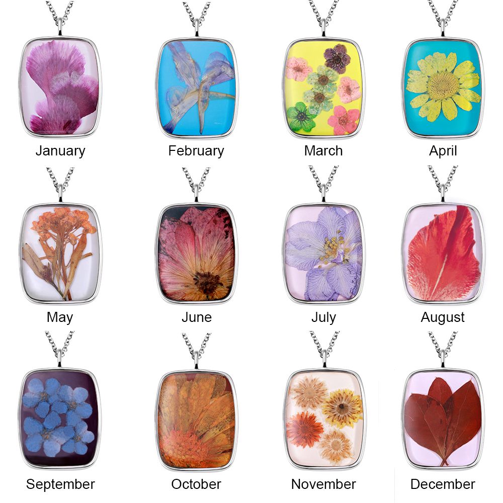 Birth Flower Necklace 