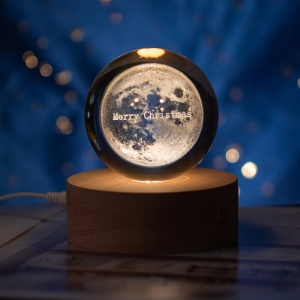 3D Moon Phases Crystal Ball