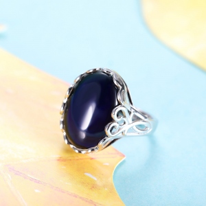Chaing Color Mood Stone Ring