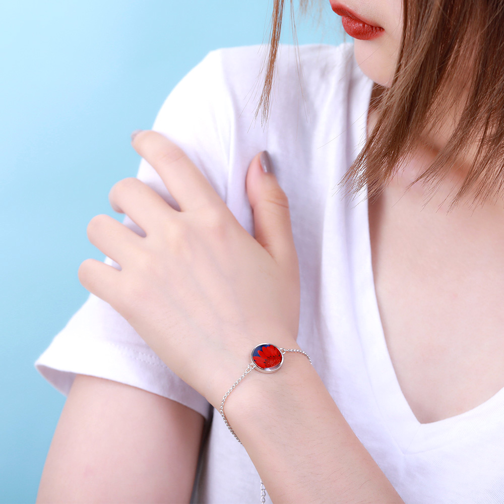 pulseira de flores de nascimento