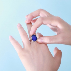 Chaing Color Mood Stone Ring