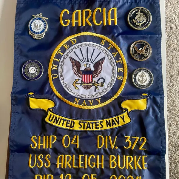 PIR bestickte Banner-Gartenflagge
