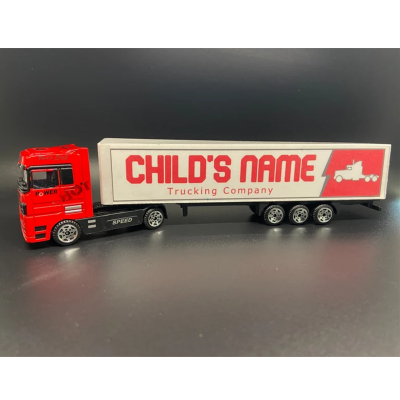 🎁BUY 2 FREE SHIPPING🎁 Personalized toy truck, customized with your child's name on the side of the truck, birthday, Christmas, any event for children!