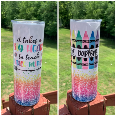 Teacher tumbler, teacher gift, teacher skinny tumbler